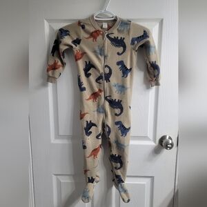 #530 Pekkle Dinosaur Footed Onesie sz 3T